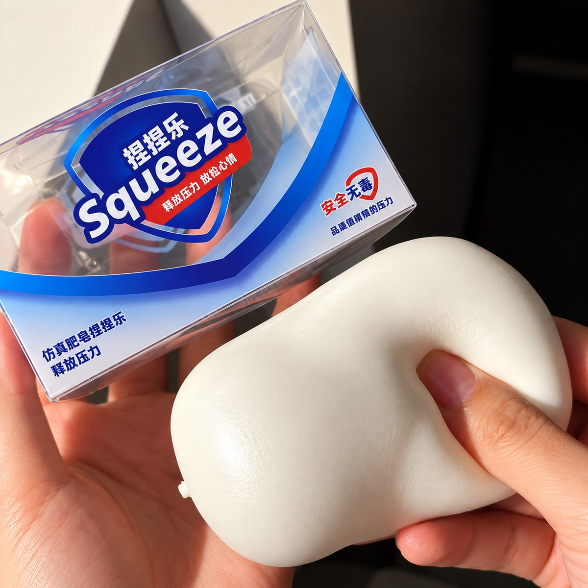 Crunchy Soap Stress Ball Soap Squishy Building Blocks Crunchy Snap Squeeze Ball ASMR Anti Stress Fidget Desk Toys for Adults